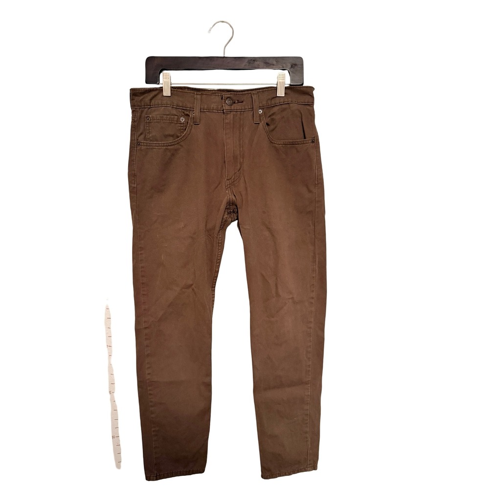 Levi's 512 Slim Taper Pants 32x30 Brown Cotton Twill Stretch Utility Workwear